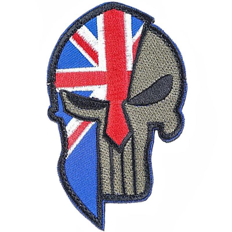 Dödskalle Tygmärke Englands Flagga