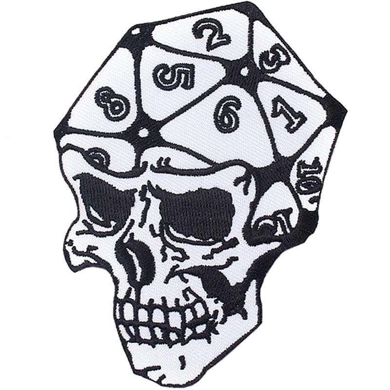 Tygmärke Dödskalle Med Nummer