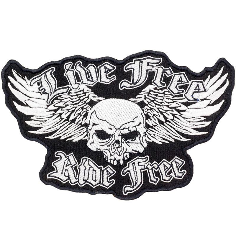 Tygmärke Live Free Ride Free