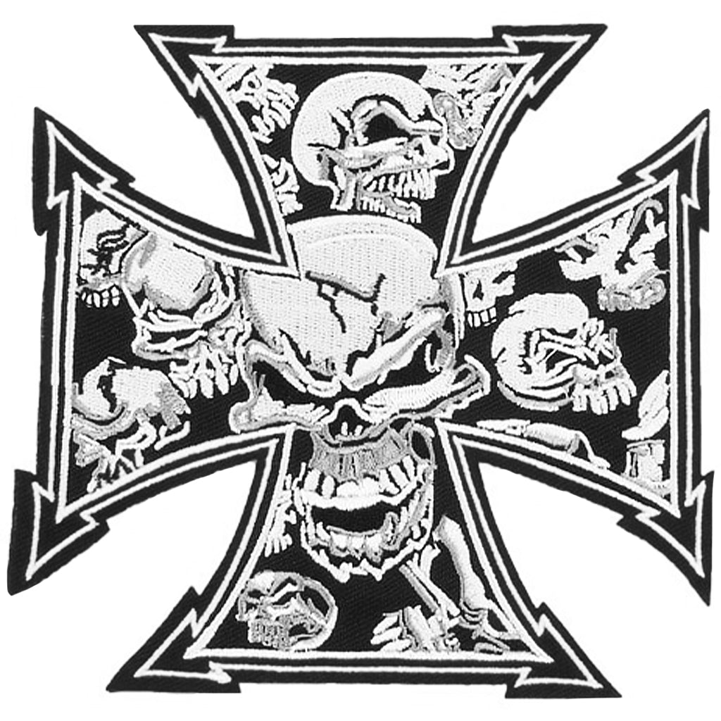 Tygmärke Järnkors Med Dödskallar