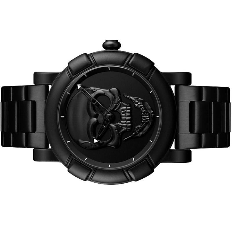 Klocka Med Svartfärgat Kranium