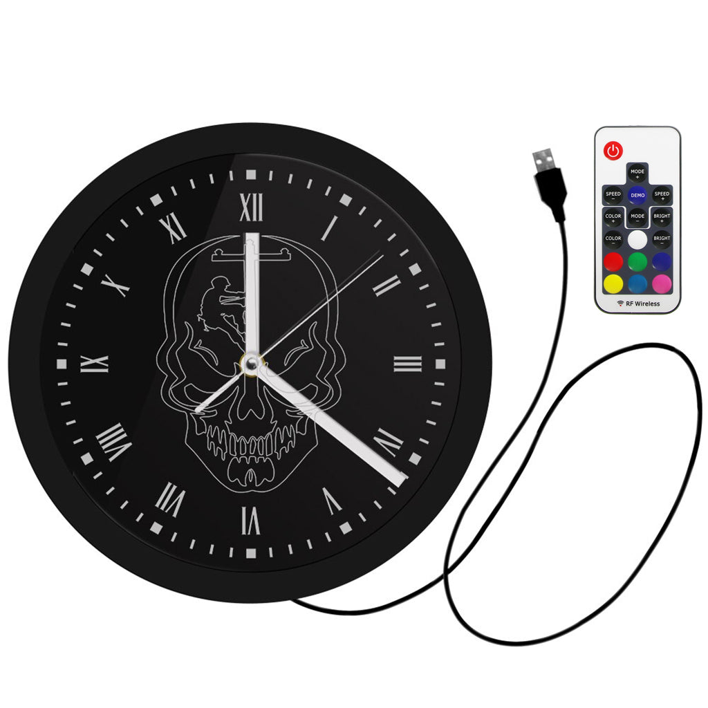 Väggklocka Med Dödskalle