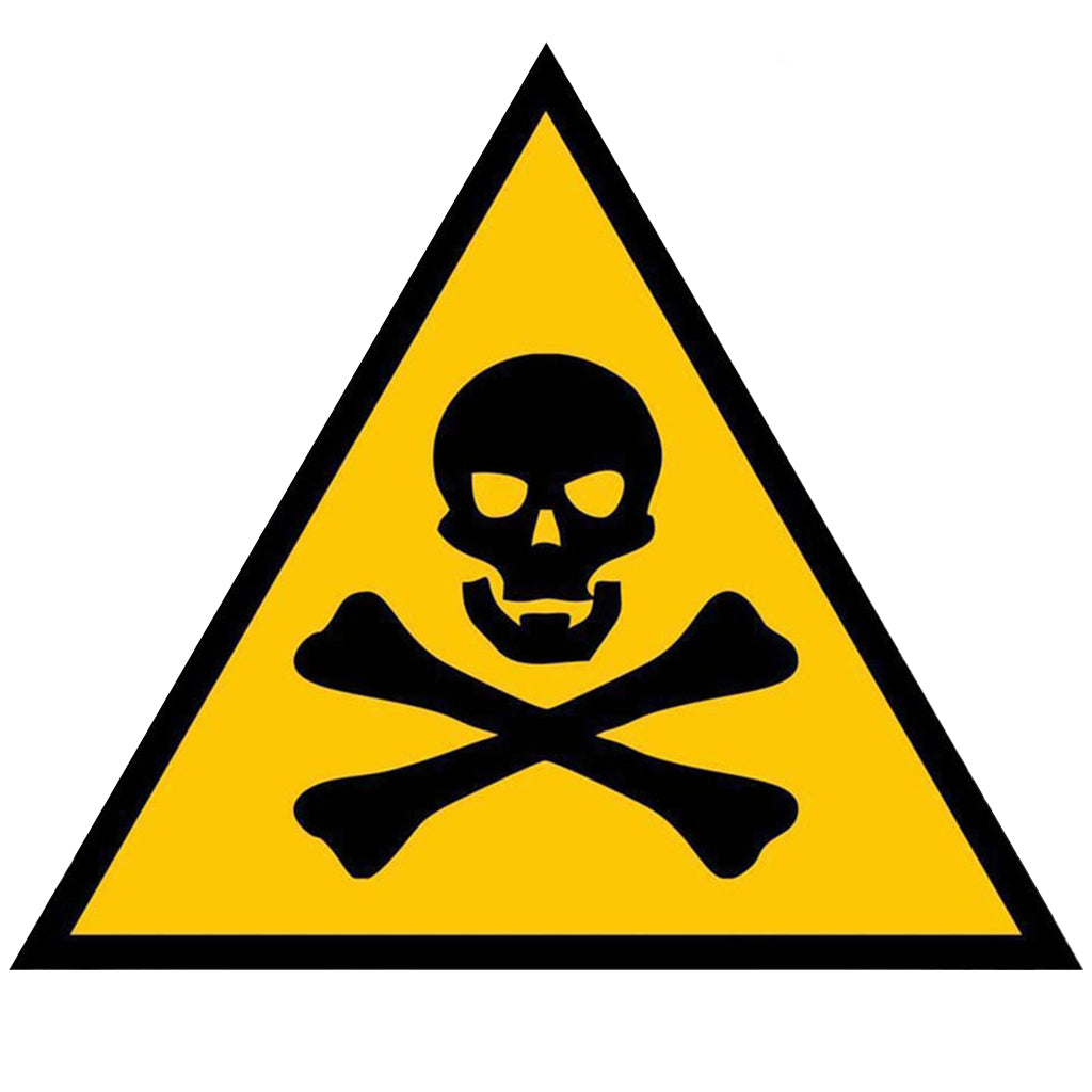 Varningsskylt Med Dödskalle