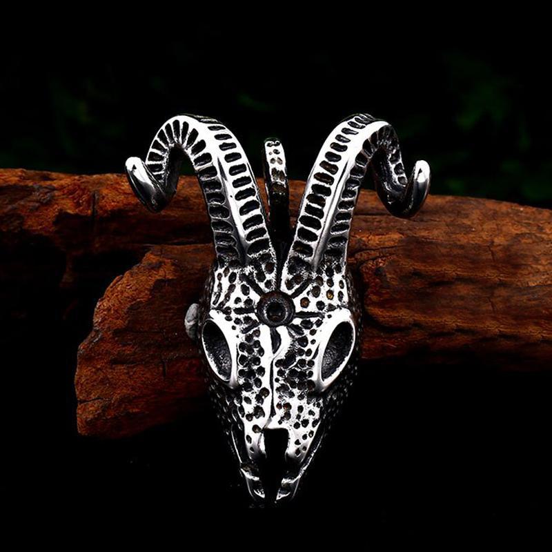 Halsband Stål Får Dödskalle