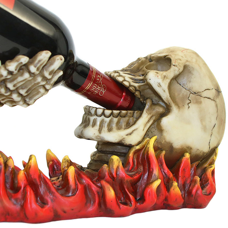 Dödskalle Vinflaskhållare