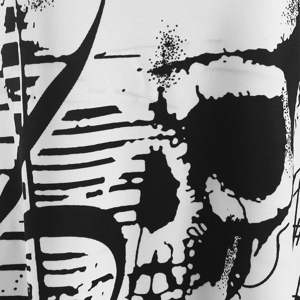 Vit Gotisk Klänning Dödskalle