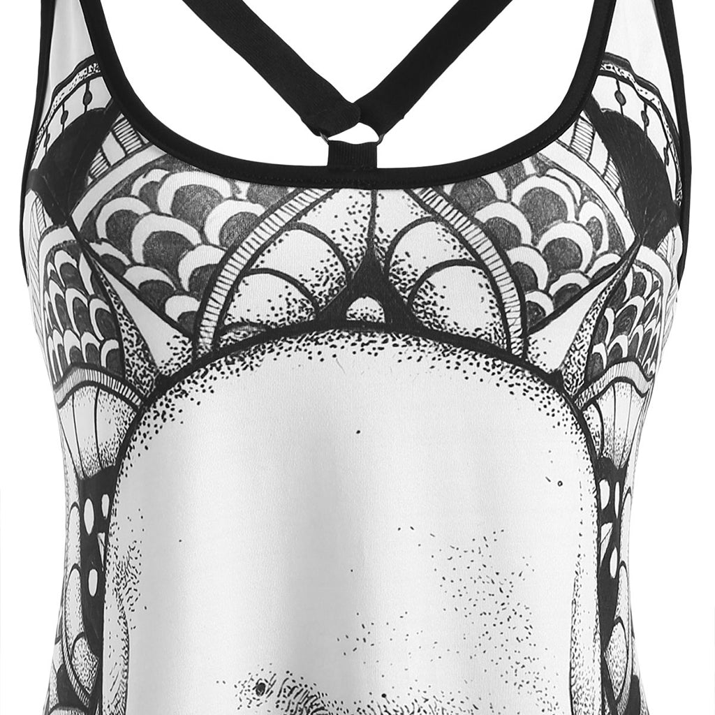 Vit Klänning För Dam Med Dödskalle