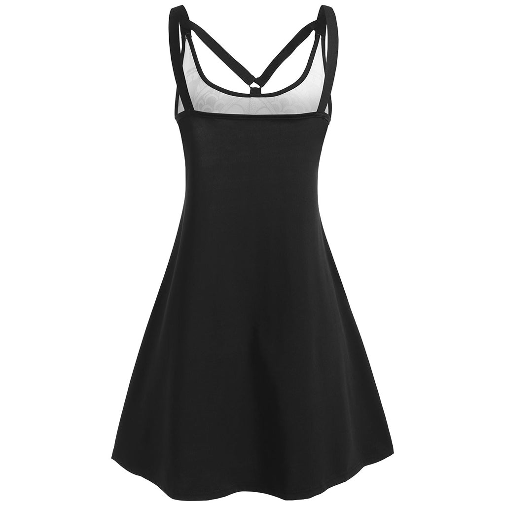 Vit Klänning Med Dödskalle