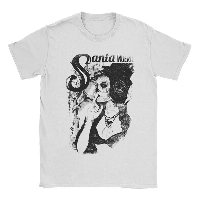 Vit T-Shirt Santa Muerte