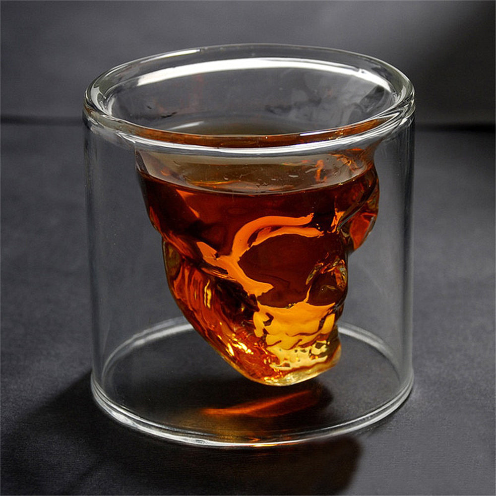 Dödskalle Whiskyglas 4-Pack