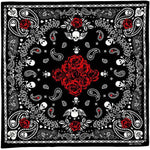 Dödskalle Scarf Med Rosor