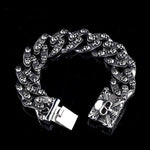 Dödskalle Armband Rostfritt Stål