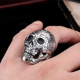 Dödskallering Calavera Skull (Stål)