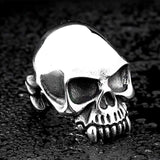 Dödskallering Biker Cranium (Stål)
