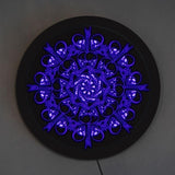 Rund Dödskalle Lampa
