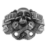 Svart Dödskalle Herrbälte Gear Head