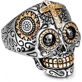 Mexikansk Dödskalle Ring Silver