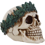 Dödskalle Staty Cannabis