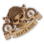 Dödskalle Klistermärke Death Ride