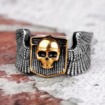 Biker Ring Med Vingar