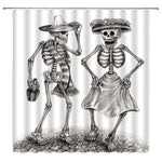 Duschdraperi Mexikanska Skelett