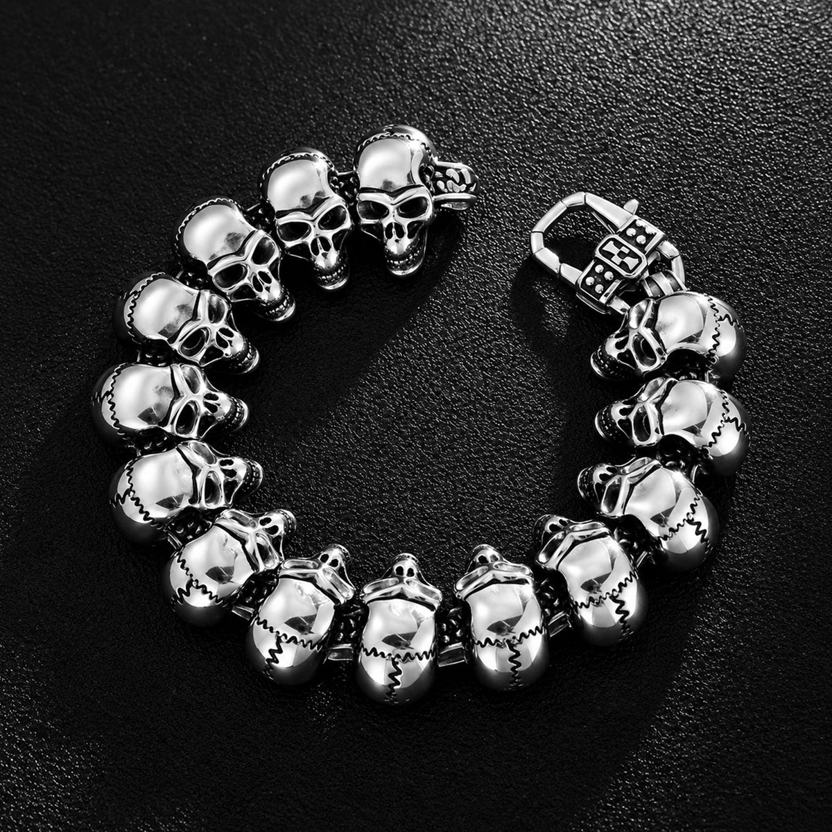 Dödskalle Armband Stål