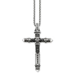 Silver Halsband Kors Med Dödskallar