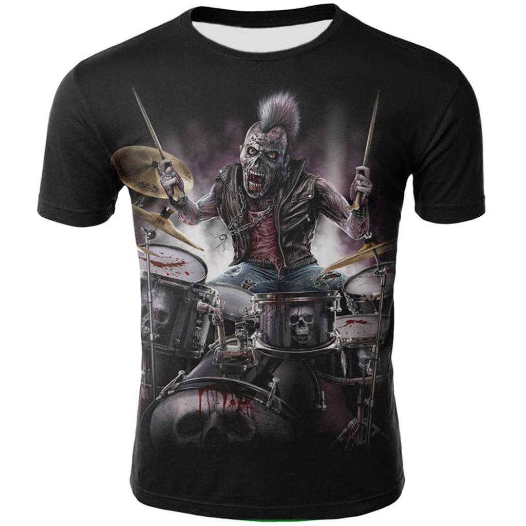 Heavy Metal T-Shirt Dödskalle