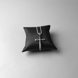 Sterling Silver Halsband Kors Med Dödskallar