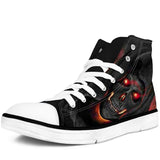 Höga Sneakers Dödskalle