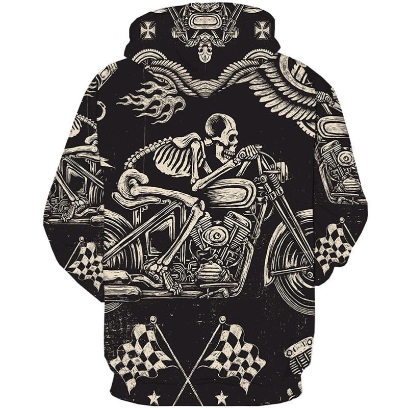 Hoodie Skeleton Racer