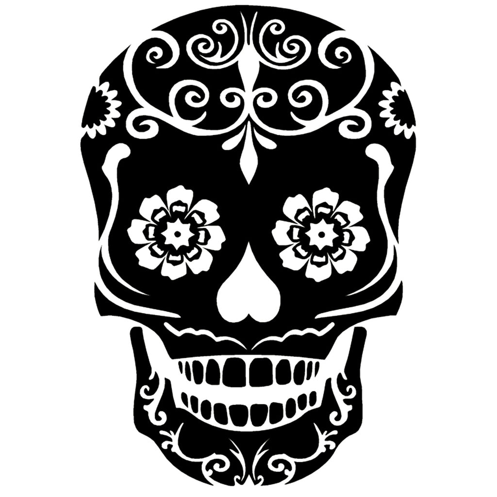 Mexikansk Dödskalle Klistermärke