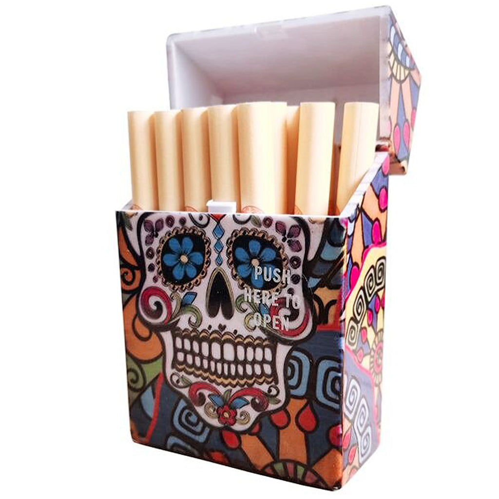 Dödskalle Cigarettetui - Mexikansk Dödskalle