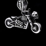 Dödskalle Halsband Skeleton Bike (Stål)