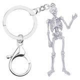 Nyckelring Skelett Silver