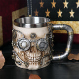 Steampunk Dödskalle Mugg
