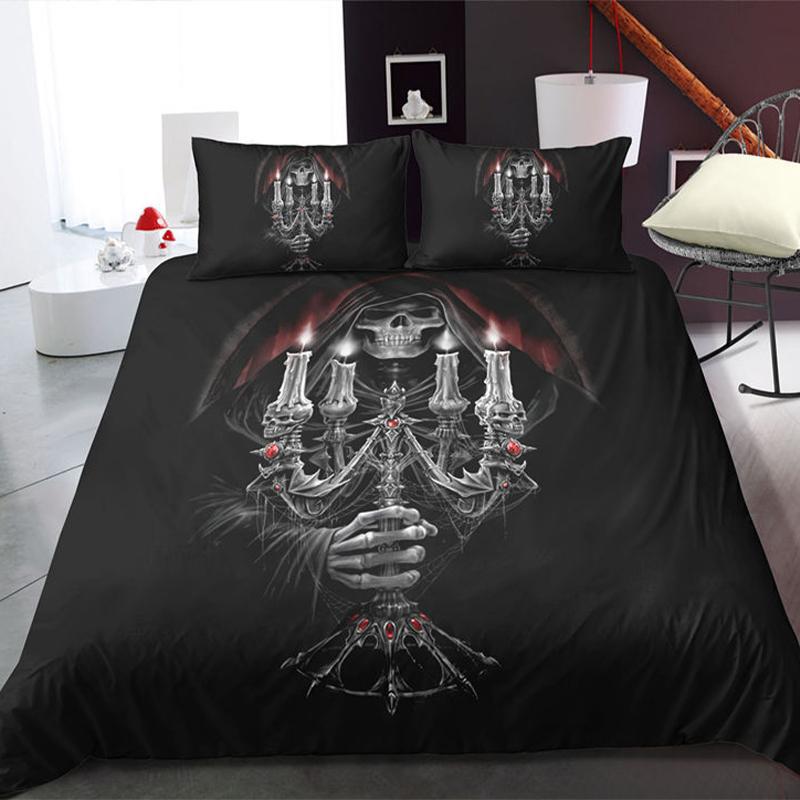 Gotiska Sängkläder Dödskalle