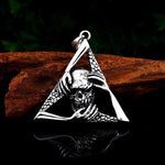Biker Halsband Illuminati Stål