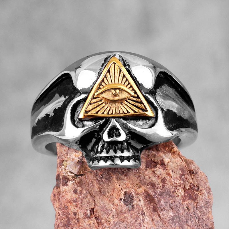 Illuminati Ring Kranium