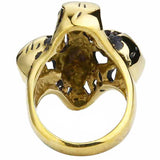 Maskulin Ring Guldstål