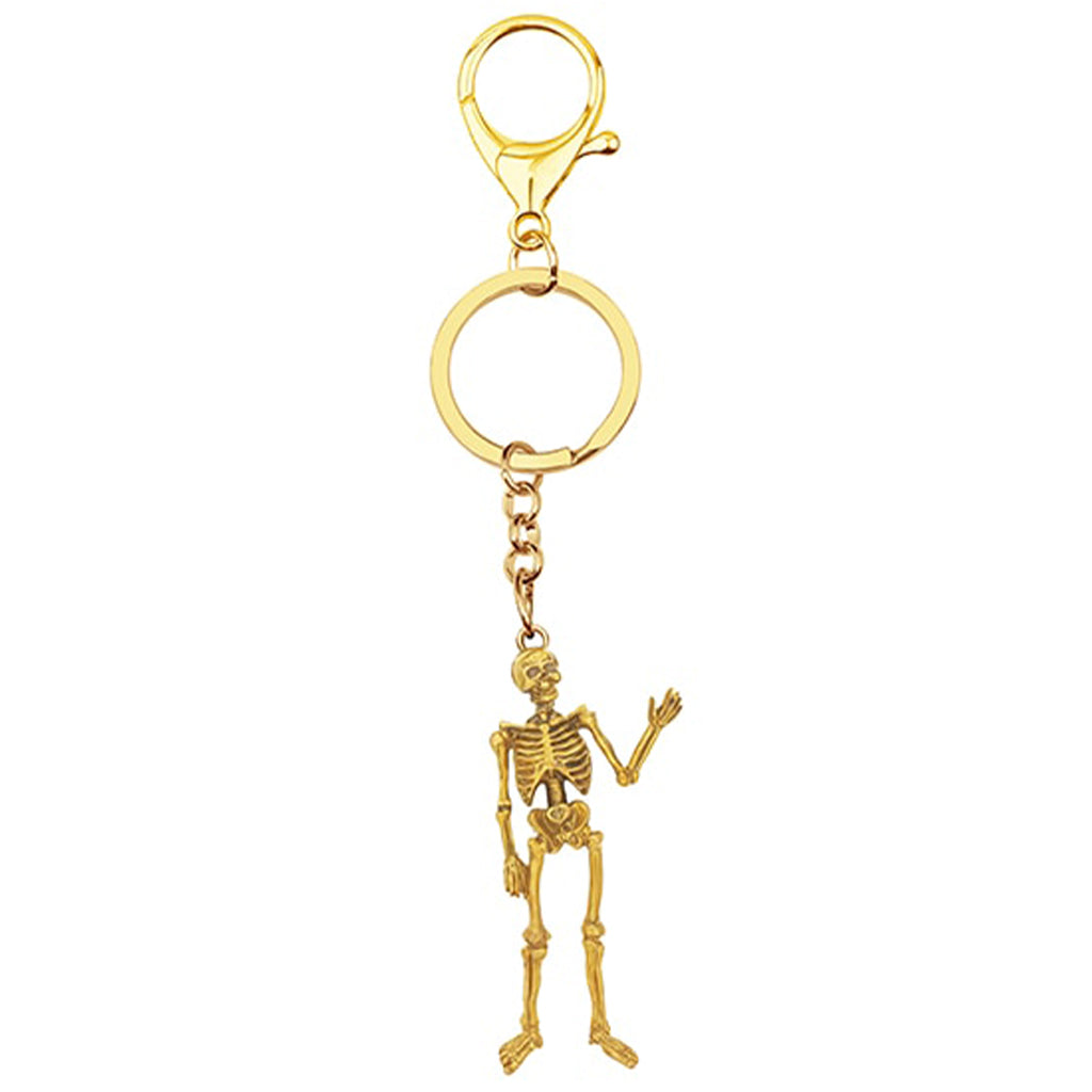 Skelett Guld Nyckelring