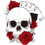 Dödskalle Sticker Poker