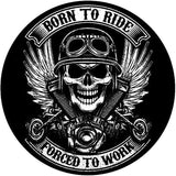 Dödskalle Sticker Born To Ride