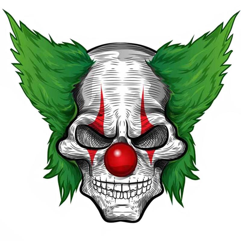 Sticker Clown Dödskalle