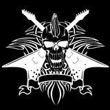 Sticker Dödskalle Elgitarrer