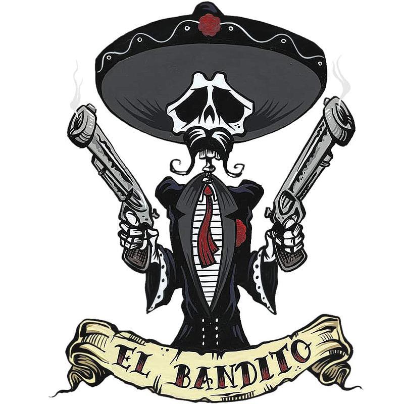 Dödskalle Sticker El Bandito