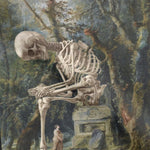Svart Huvtröja Skelett
