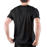 Baksidan På Svart Dödskalle T-Shirt