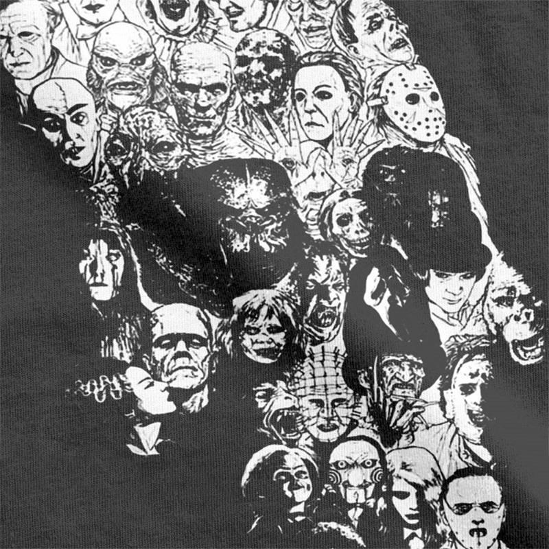 Dödskalle T-Shirt Med Kända Skräckfilmer