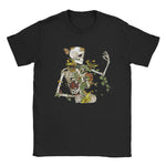 T-Shirt Skelett Och Blommor